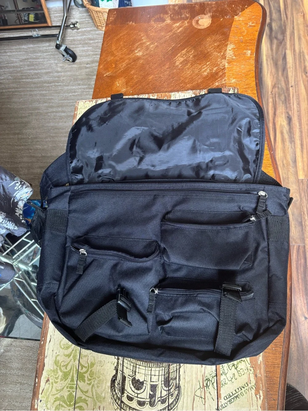 Y2K FUBU Sports Collection Street Wear Utility Crossbody Laptop Bag